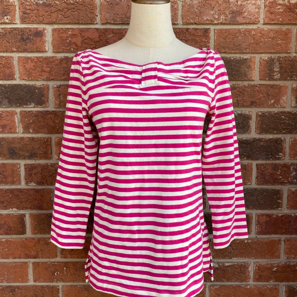 【Kate Spade】Wheaton striped bow top - size Medium